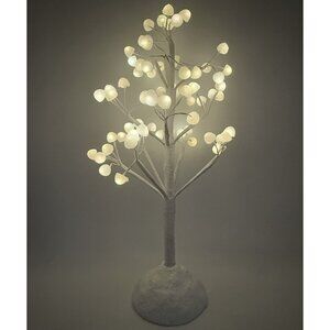 Valerie Parr Hill 16" White Lighted Gum Drop Candy Tree Christmas WORKS!